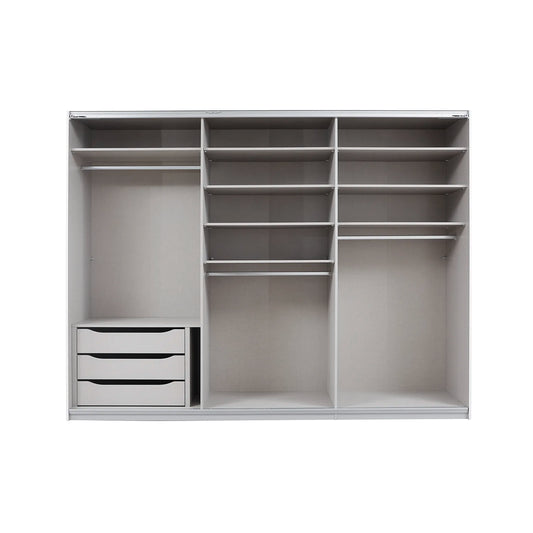 Interior 3 Drawer For Wardrobes - Orange - Style 2 - 9866 - Interior view
