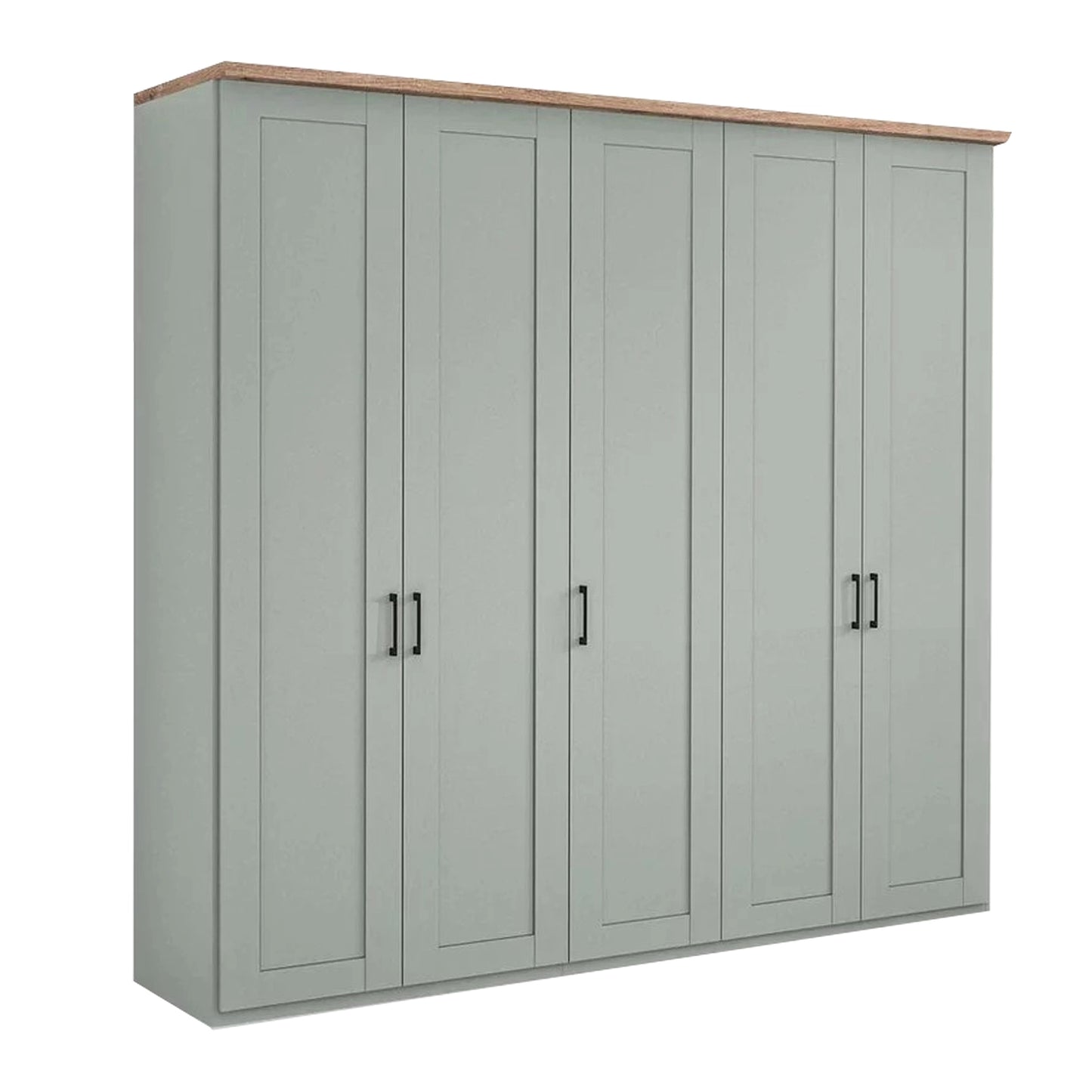 Wiemann Adeline 5 Door Hinged Wardrobe - W250cm in Sage Green