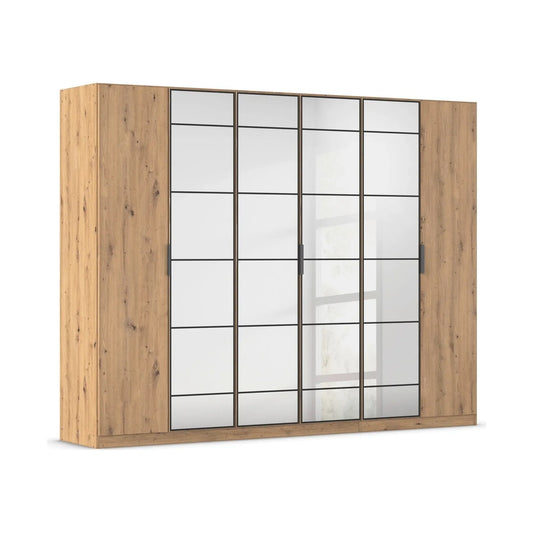 Ashworth Artisan Oak 6 Door Hinged Wardrobe - W271cm
