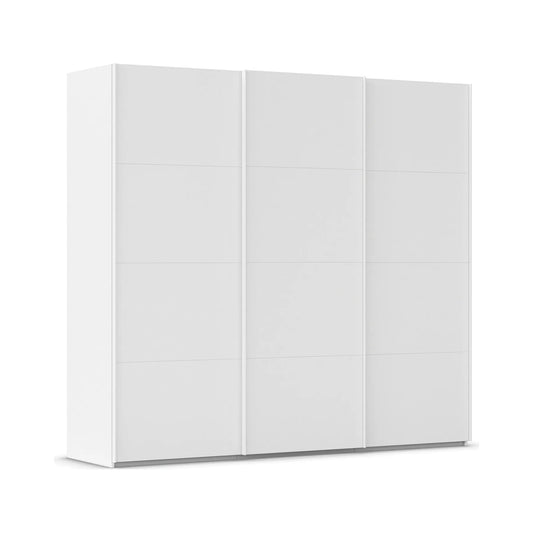Rauch White decor wardrobe with 3 sliding doors on a white background