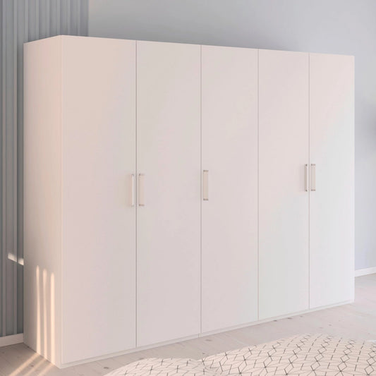 Rauch Eve White 5 Door hinged Wardrobe in bedroom