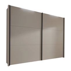 Halver Pebble Grey 2 Door Sliding Wardrobe