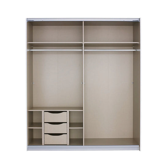Interior 3 Drawer For Wardrobes - Orange - Style 4 - 9898 - Interior view