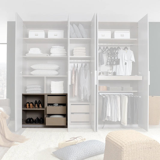 Interior Drawer With Shelves - Extras Black- Styled in a Living Room