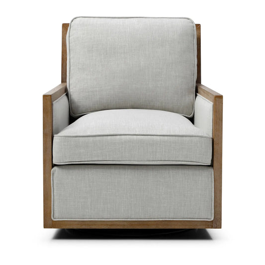 Arden Linen Mix Fabric Swivel Chair - Pendle Village Furniture