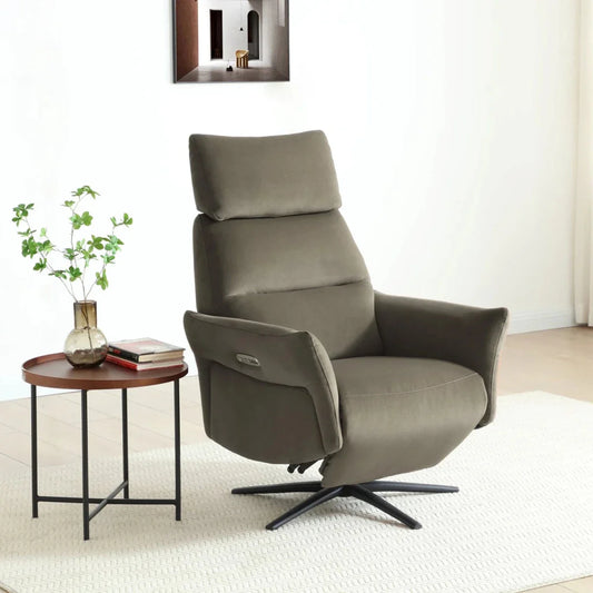 Bury Washed Olive Electric Recliner Chair