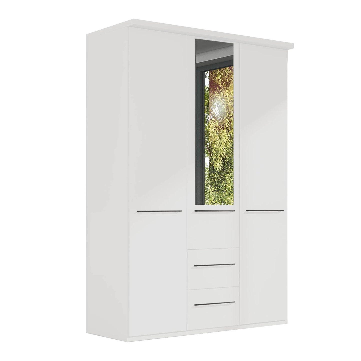 Kairns 150cm Graphite 3 Door Hinged Wardrobe with Drawers