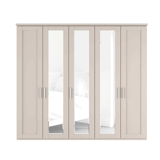 Kempton 5 Door Hinged Wardrobe - W250cm