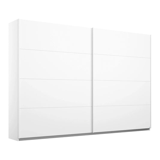 Rauch Maverick 2 Door White High Gloss Sliding Wardrobe - W271cm