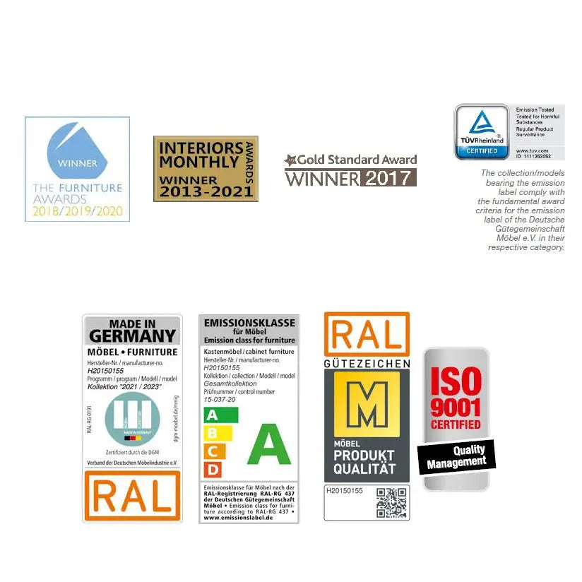 Monaco 3000 Pebble Grey Decor Large Sliding Door Wardrobe with Mirror