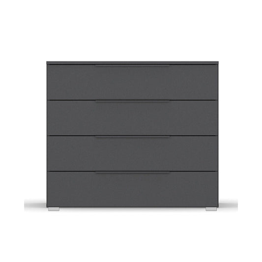 Rauch Novus 4 Drawer Wide Chest in Graphite - Front View