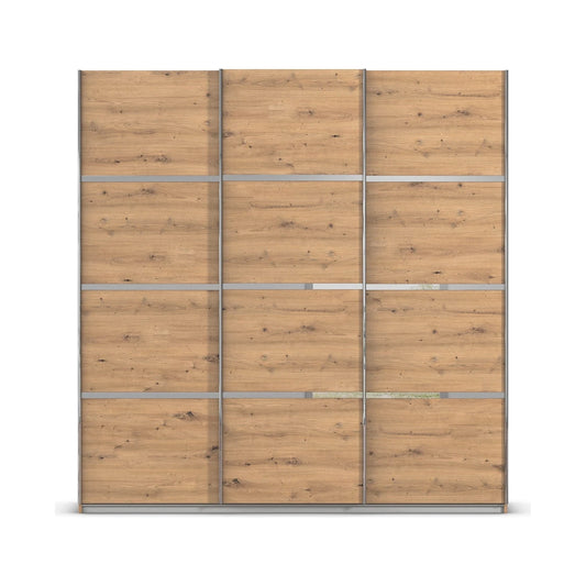 Rauch Avolara Aurich Small 2 Meter three door Sliding Wardrobe in Artisan Oak Finish
