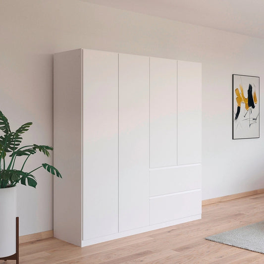 Rauch Cara White 4 Door Wardrobe with Drawers 181cm