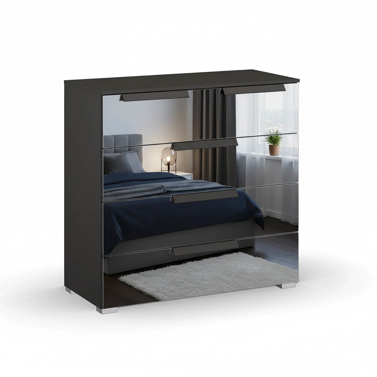 Rauch Crystal 5 Drawer Chest in graphite