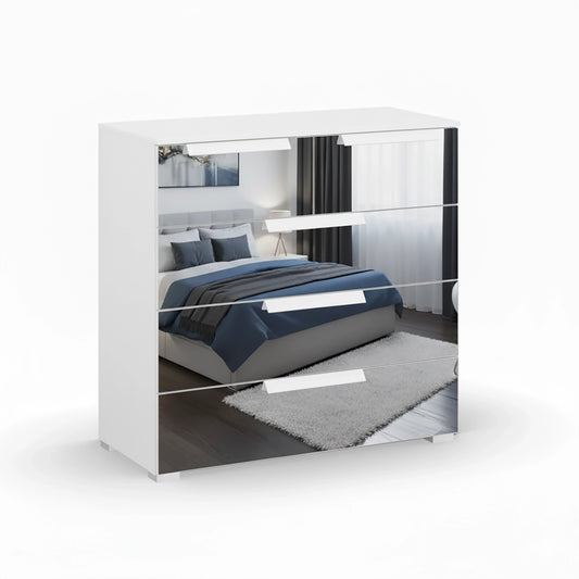 Rauch Crystal 5 Drawer Chest in white