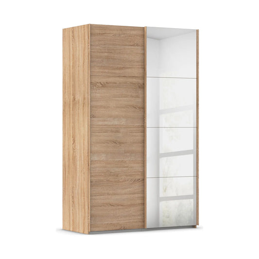 Eve 2 Door Sliding Wardrobe in Sonoma Oak with Mirror