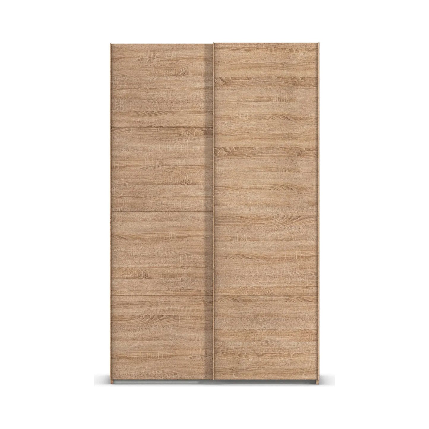 Wooden wardrobe with sliding doors on a white background Width 137cm