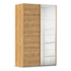 Wild Oak Eve 2 Door Sliding Wardrobe with Mirror