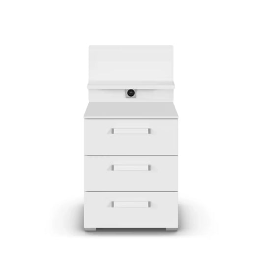 Rauch Eve white 3 Drawer bedside table with panel
