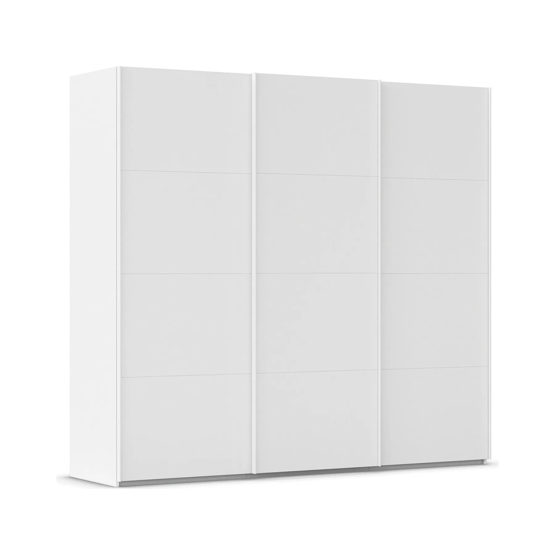 Rauch White decor wardrobe with 3 sliding doors on a white background