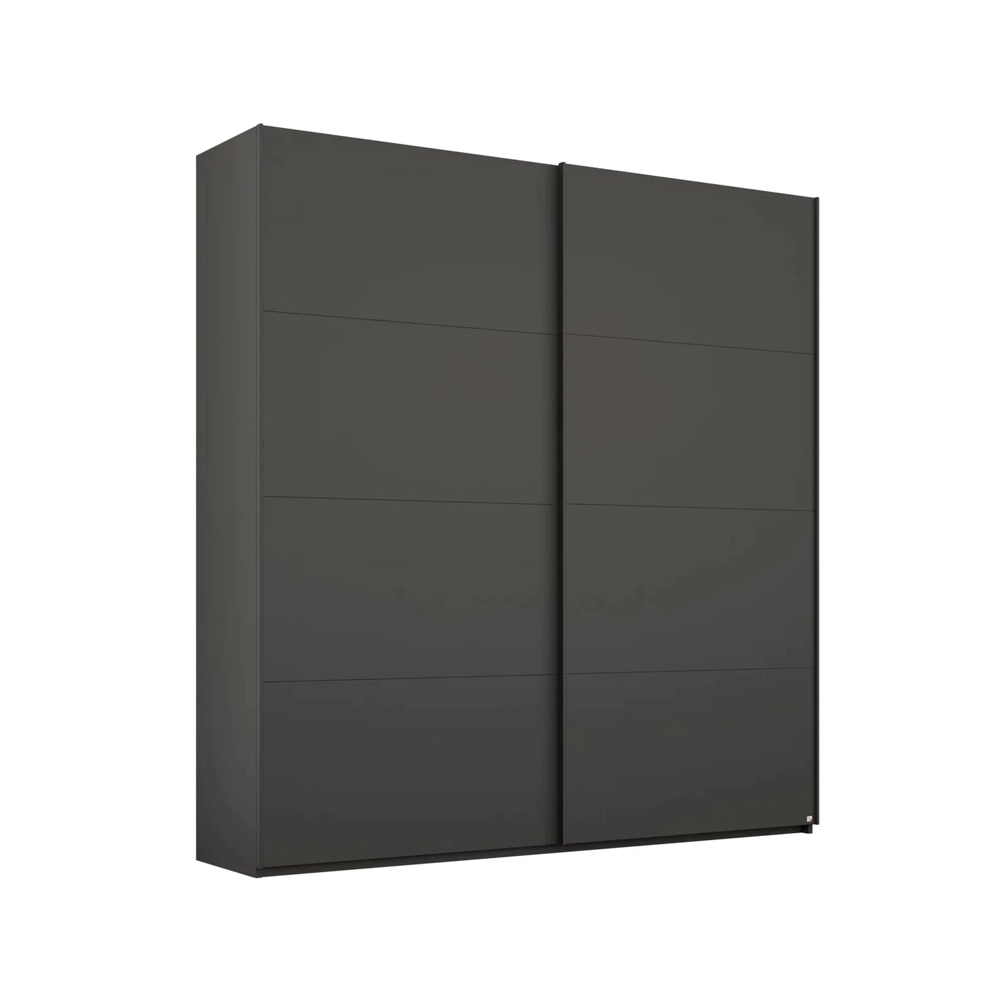 Rauch Forms Basalt Glass 2 Door Slider Wardrobe - Free Assembly