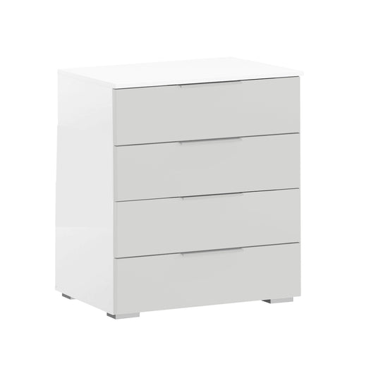 Rauch Maverick Silk Grey Chest of 4 Drawers Wide - 80cm