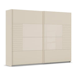 Novaro Champagne Glass Sliding Door Wardrobe