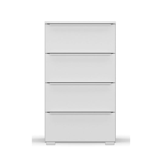 Rauch Novus 4 Drawer Narrow Chest in White - Front View