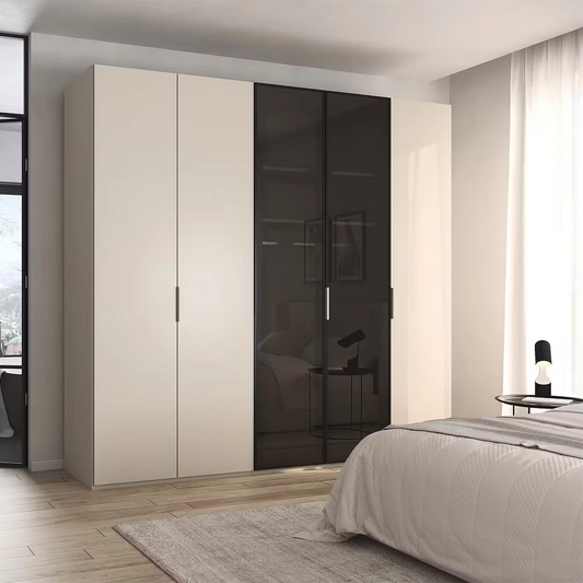 Rauch Ricco 250cm 5 Door Glass Frame Wardrobe