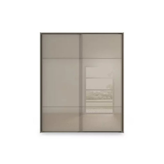 Rauch Haven 2 Door Slider Wardrobe with Glass Doors - Front view