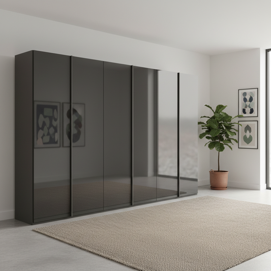 Rauch Symphony 301cm Glass 6 Door Wardrobe
