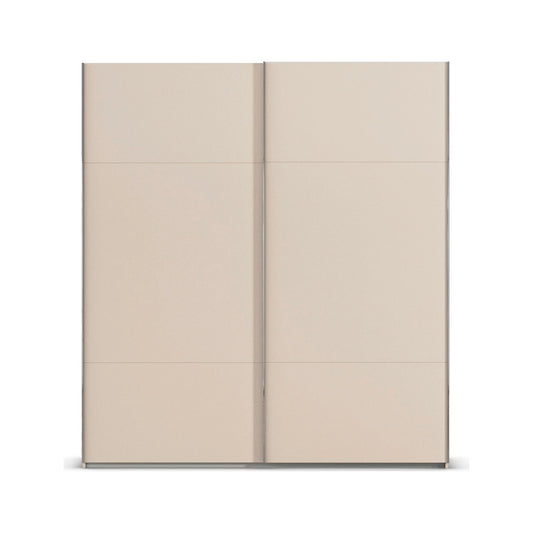 Front view of Rauch Contido 2 Door Sliding Wardrobe in Champagne