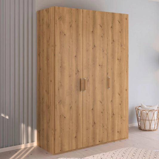 Rauch Eve Wild Oak 3 Door hinged Wardrobe in bedroom