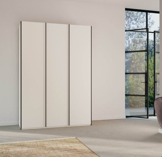 Symphony 151cm Decor 3 Door Hinged Wardrobe - Styled in a Bedroom