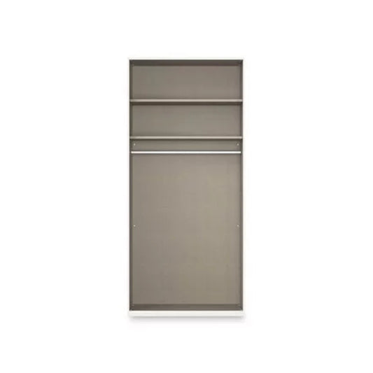 Rauch Heaven 101cm 2 Door Hinged Wardrobe with Glass Doors - Internal Compartments