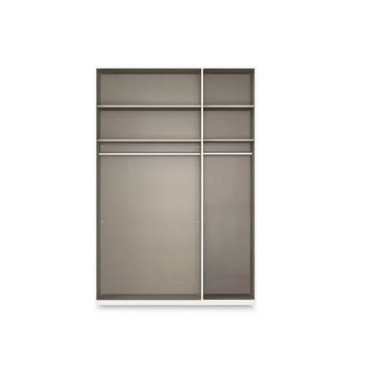 Rauch Haven 3 Door Hinged Wardrobe with Glass Doors - Internal Compartments