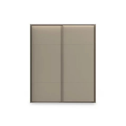 Rauch Haven 2 Door Slider Wardrobe with Décor Doors and Lights - Front view