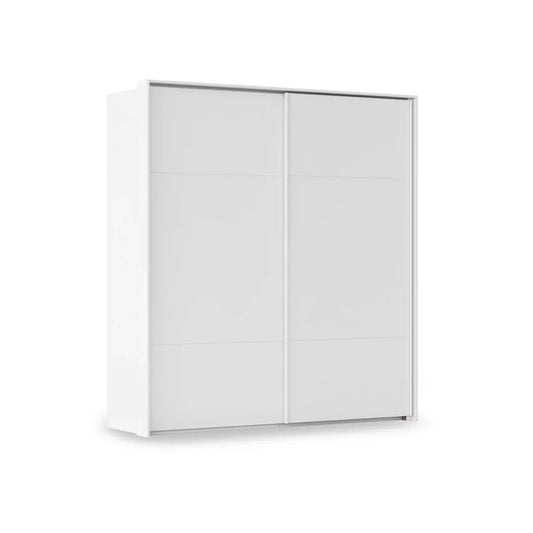 Rauch Haven 2 Door Slider Wardrobe with Décor Doors in White