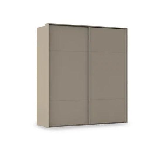 Rauch Haven 2 Door Slider Wardrobe with Décor Doors in Fango