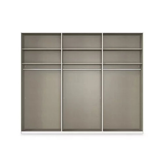 Rauch Haven 3 Door Slider Wardrobe with 2 Décor Doors and 1 Mirror Door - Internal Compartment