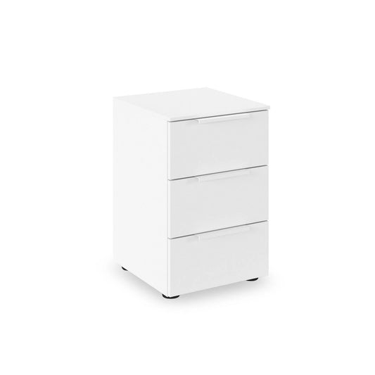 Rauch Heaven 3 Drawer Décor Bedside Cabinet in White