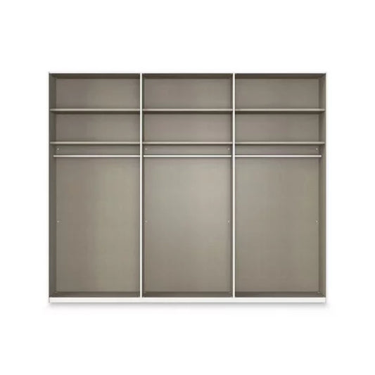 Rauch Haven 6 Door Hinged Wardrobe with Glass Doors - Internal Compartments