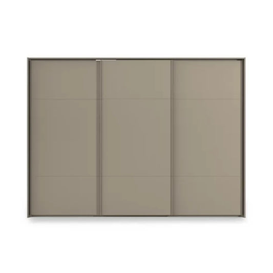 Rauch Haven 3 Door Slider Wardrobe with Décor Doors - Front view