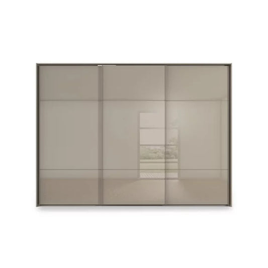 Rauch Haven 3 Door Slider Wardrobe with Glass Doors - Front view