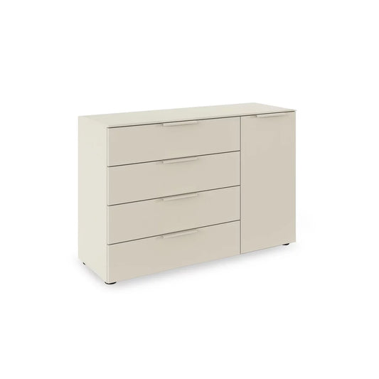 Rauch Heaven 4 Drawer 1 Door Décor Chest in Champagne