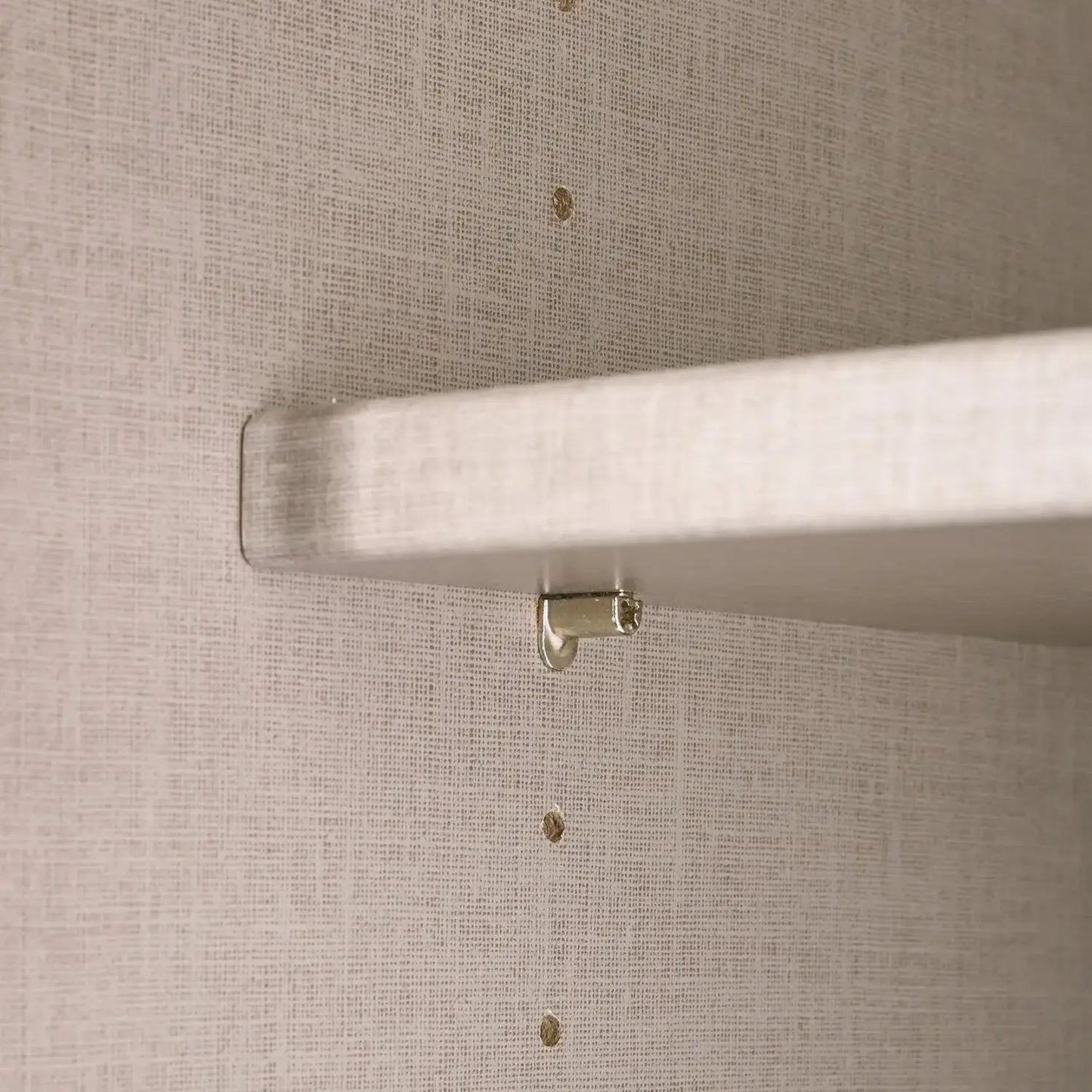 Rauch Perth White Glass Sliding Door Wardrobe - Shelf Closeup view