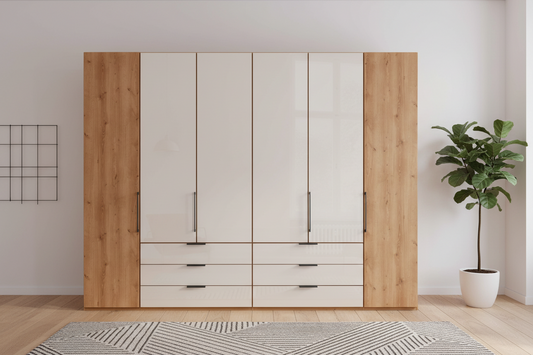 Templin 1000 6 Door 6 Drawer Hinged Wardrobe