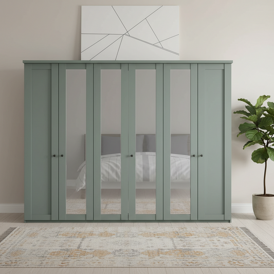 Marlo 5 Door Hinged Wardrobe 250cm
