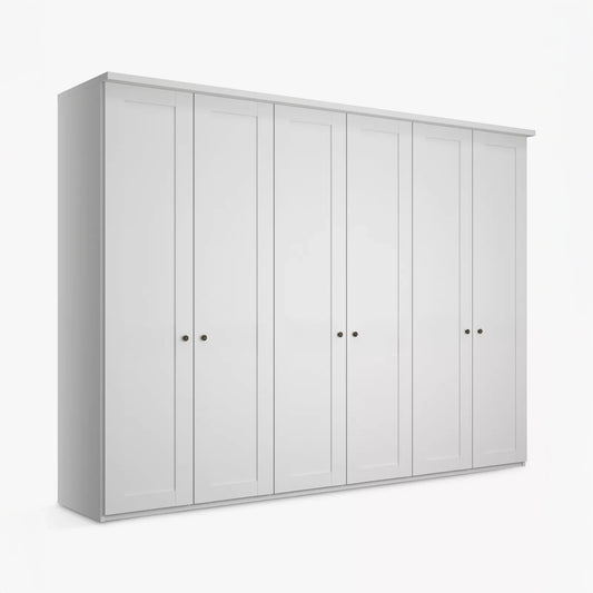 Marlo 6 Door Hinged Wardrobe 300cm