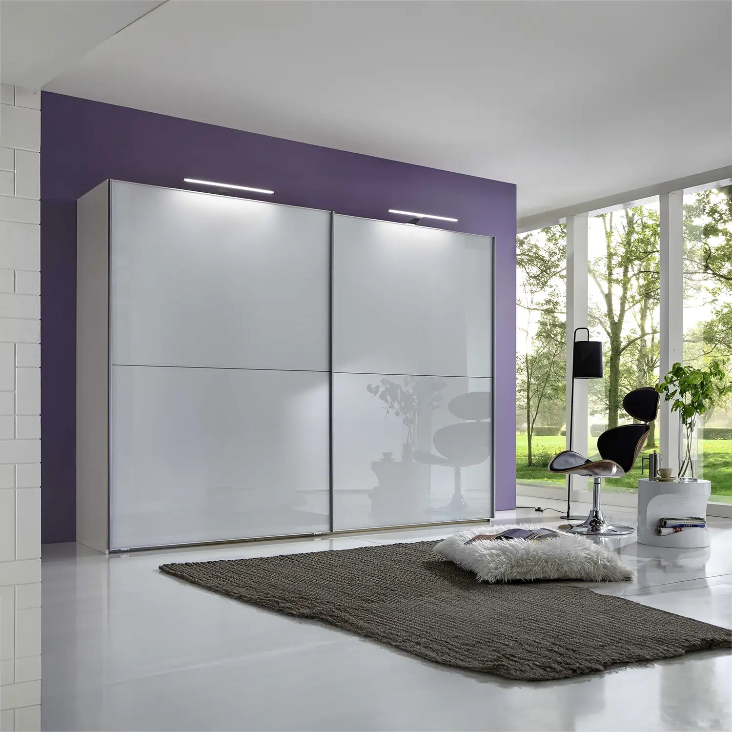 Wiemann Bristol White Sliding Door Wardrobe